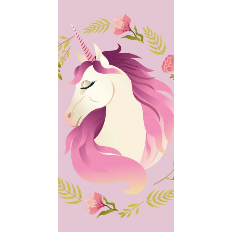 Serviette de bain, serviette de plage Unicorn Garden 70*140cm