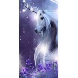 Unicorn Magic bath towel, beach towel 70x140cm