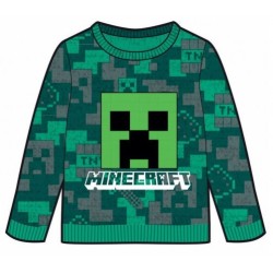 Pull tricoté Minecraft pour enfant 10 ans