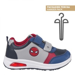 Spiderman LED flashing, light-up street shoes 23-30