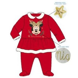 Disney Minnie  Christmas Baby Romper, Pajamas 12 Months