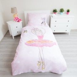 Ballet Ballerina Bedding Set 140×200cm, 70×90 cm