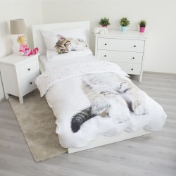 Cat bedding set 140×200 cm, 70×90 cm