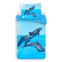 Dolphin Trio Bedding set 140×200cm, 70x90 cm microfibre