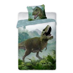 Dinosaur T-Rex Forest Bedding Set 140×200cm, 70×90 cm