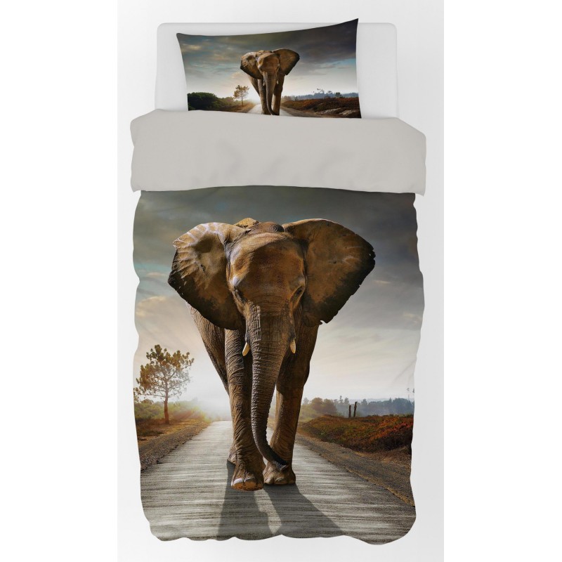 Elephant bed linen 140×200cm, 70×90 cm