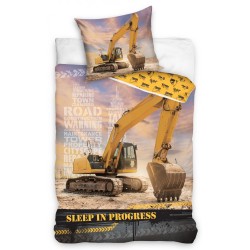 Construction bedding set 140×200cm, 70×90 cm