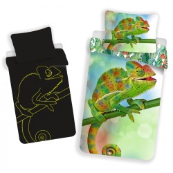 Animals Chameleon Glow-in-the-Dark Bedding Set 140×200cm, 70x90 cm