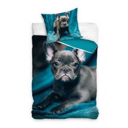 Dog French Bulldog bedding set 140×200cm, 70×90 cm