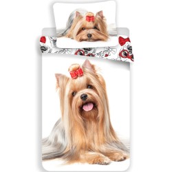 Dog Yorkshire Terrier Bedding Set 140×200cm, 70×90 cm