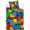 Bricks Lego patterned bedding set 140×200cm, 70×90 cm