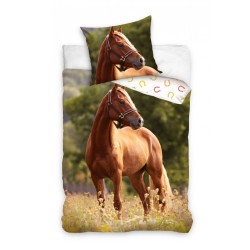 Horses Field bedding set 140×200cm, 70×90 cm