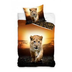 Lion Sunrise bedding set 140×200cm, 70×90 cm