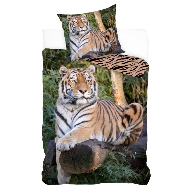 Tiger bedding set 140×200cm, 70×90 cm