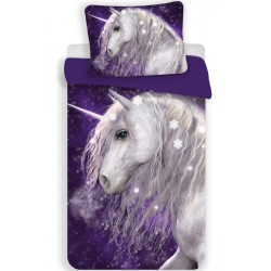 Unicorn Purple bedding set 140×200cm, 70×90 cm