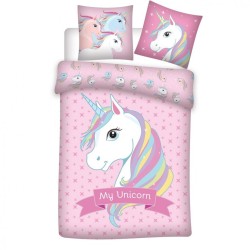 Unicorn Star bedding set 140×200cm, 63×63 cm microfibre