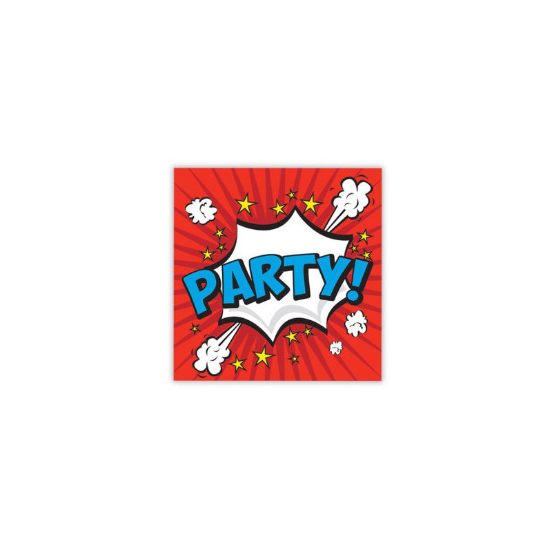 Party Boom Serviette 20 St√ºck 33x33 cm