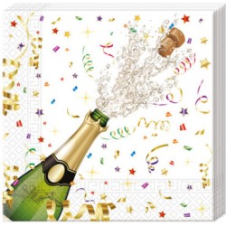 Lot de 20 serviettes Sparkling Celebration 33 x 33 cm