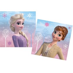 Serviettes Disney Frozen Wind 20 pièces 33x33 cm FSC