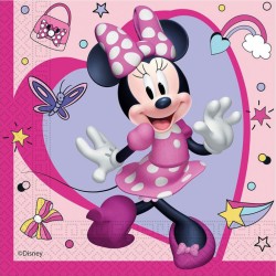 Serviettes Disney Minnie Junior Lot de 20 pièces 33x33 cm FSC