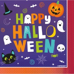 Serviettes Halloween Friends 16 pièces 33x33 cm