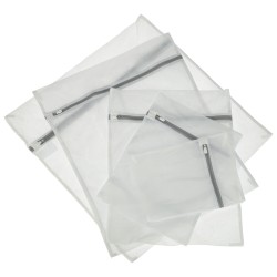 Sac en maille sac de lavage sac de lavage pantalon avec fermeture éclair 9 pièces
