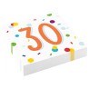 Confettis d'anniversaire Joyeux anniversaire 30 serviettes 20 pièces 33x33 cm