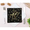 Happy Birthday B&C Gold Happy Birthday 40 Napkins 20 pcs 33x33 cm