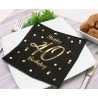 Happy Birthday B&C Gold Happy Birthday 40 Napkins 20 pcs 33x33 cm