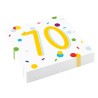 Confettis d'anniversaire Joyeux anniversaire 70 Serviettes 20 pcs 33x33 cm