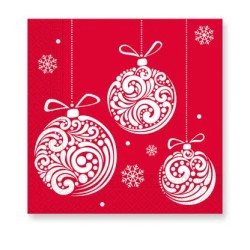 Christmas Balls i napkin 20 pcs 33x33 cm