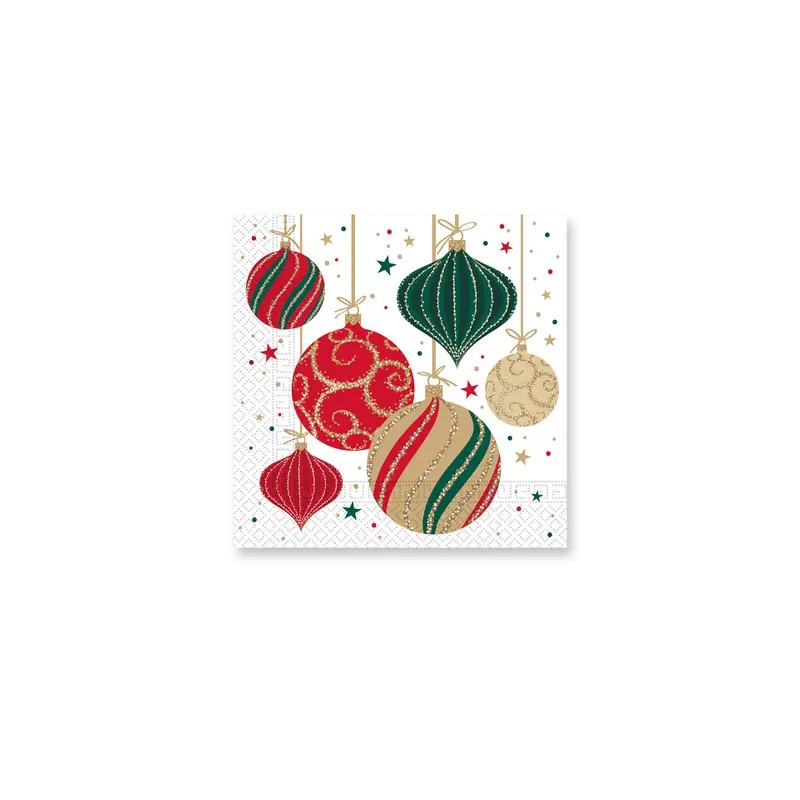 Boules décoratives de Noël i Serviette 20 pcs 33x33 cm