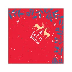 Christmas Let It Snow i napkin 20 pieces 33x33 cm