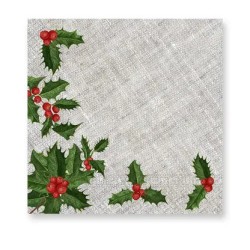 Gui de Noël i Serviette 20 pièces 33x33 cm