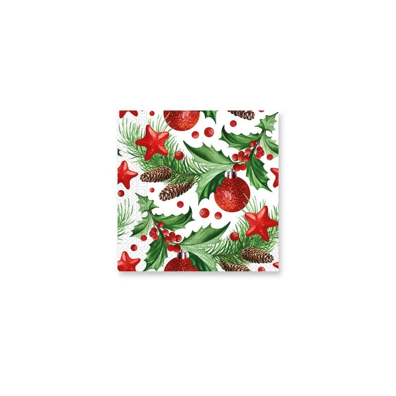 Christmas Pinecones i napkin 20 pcs 33x33 cm