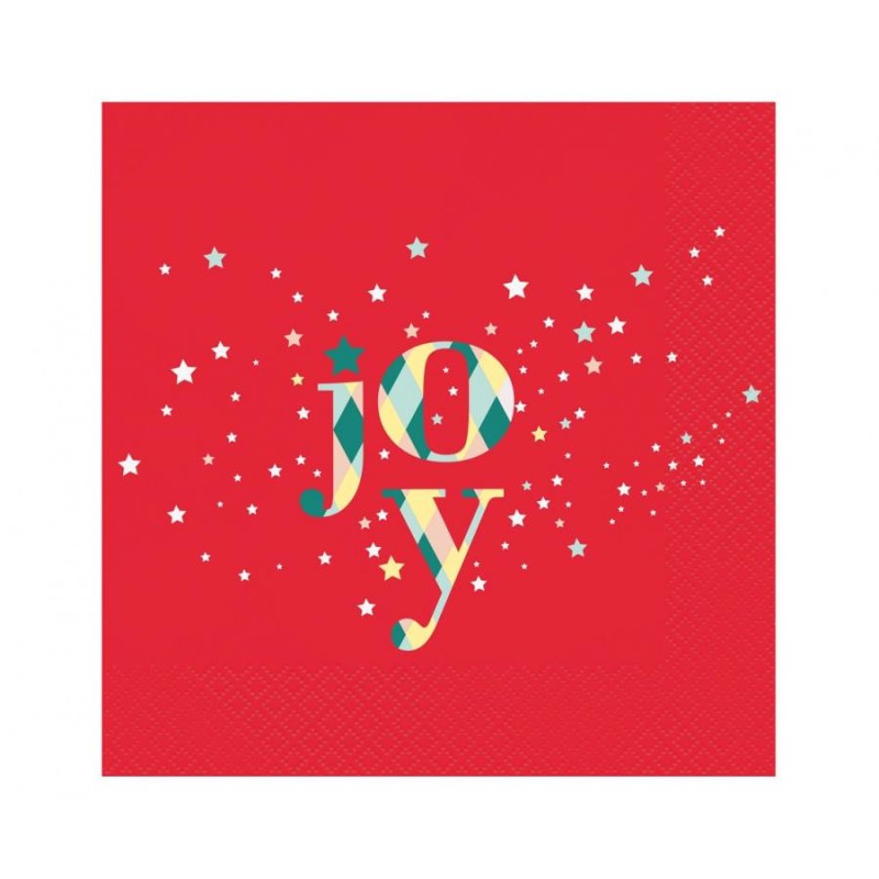 Christmas Red Joy i napkin 20 pcs 33x33 cm