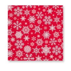 Serviettes Flocons de Neige de Noël 20 pièces 33x33 cm