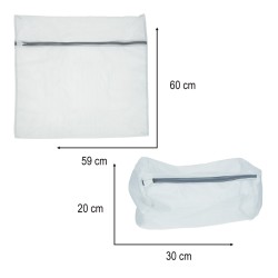 Sac en maille sac de lavage sac de lavage pantalon avec fermeture éclair 9 pièces

