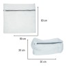 Sac en maille sac de lavage sac de lavage pantalon avec fermeture éclair 9 pièces
