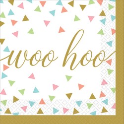 Party Woo Hoo Confetti Napkin (set of 36) 25x25 cm