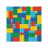 Colour Colorful Bricks Lego patterned napkin 20 pcs 33x33 cm