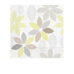 Blume Foliage Bl√§tter Serviette 20 Stk 33x33 cm