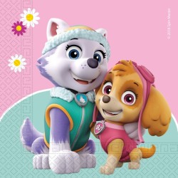 Paw Patrol Skye and Everest Servietten 20er Pack 33x33 cm