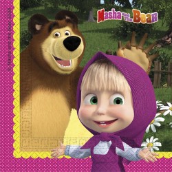 Masha and the Bear Forest 20 pcs napkin 33x33 cm