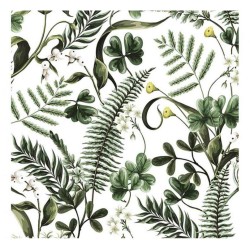 Lot de 20 serviettes de table Color Ferns 33x33 cm