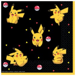 Serviettes Pokémon Thunder 16 pièces 33x33 cm