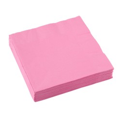 Serviettes de table Color New Pink, 20 pièces, 33x33 cm