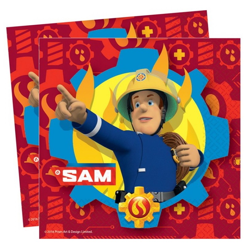 Fireman Sam Fire napkin 20 pcs 33x33 cm