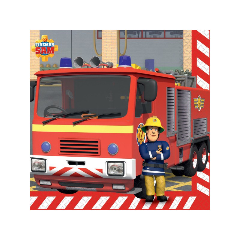 Fireman Sam Teamwork napkins, pack of 16, 33x33 cm