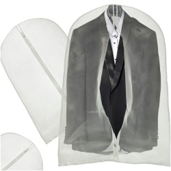 Housse de costume de vêtements transparente 60x120cm
